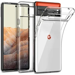 Transparent Thin Case for Google Pixel 9 8 7 6 Pro 6A 5A 5 4A 4 XL 7Pro 8Pro 9Pro 5G Soft Clear Silicone TPU Original Back Cover