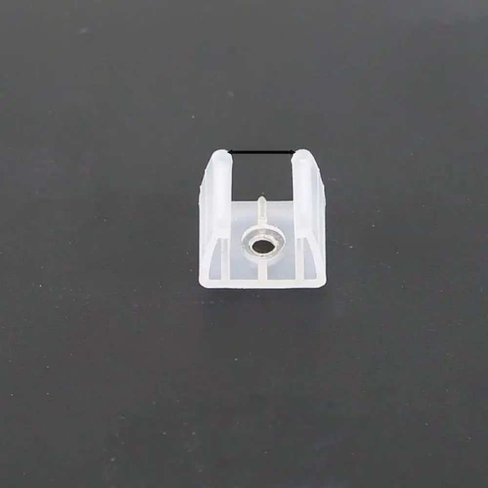 LED Strip Light Mounting Clips For 5050 2835 Silicone Neon Lights Transparent Plastic Fastener Single Hole Screw Holder