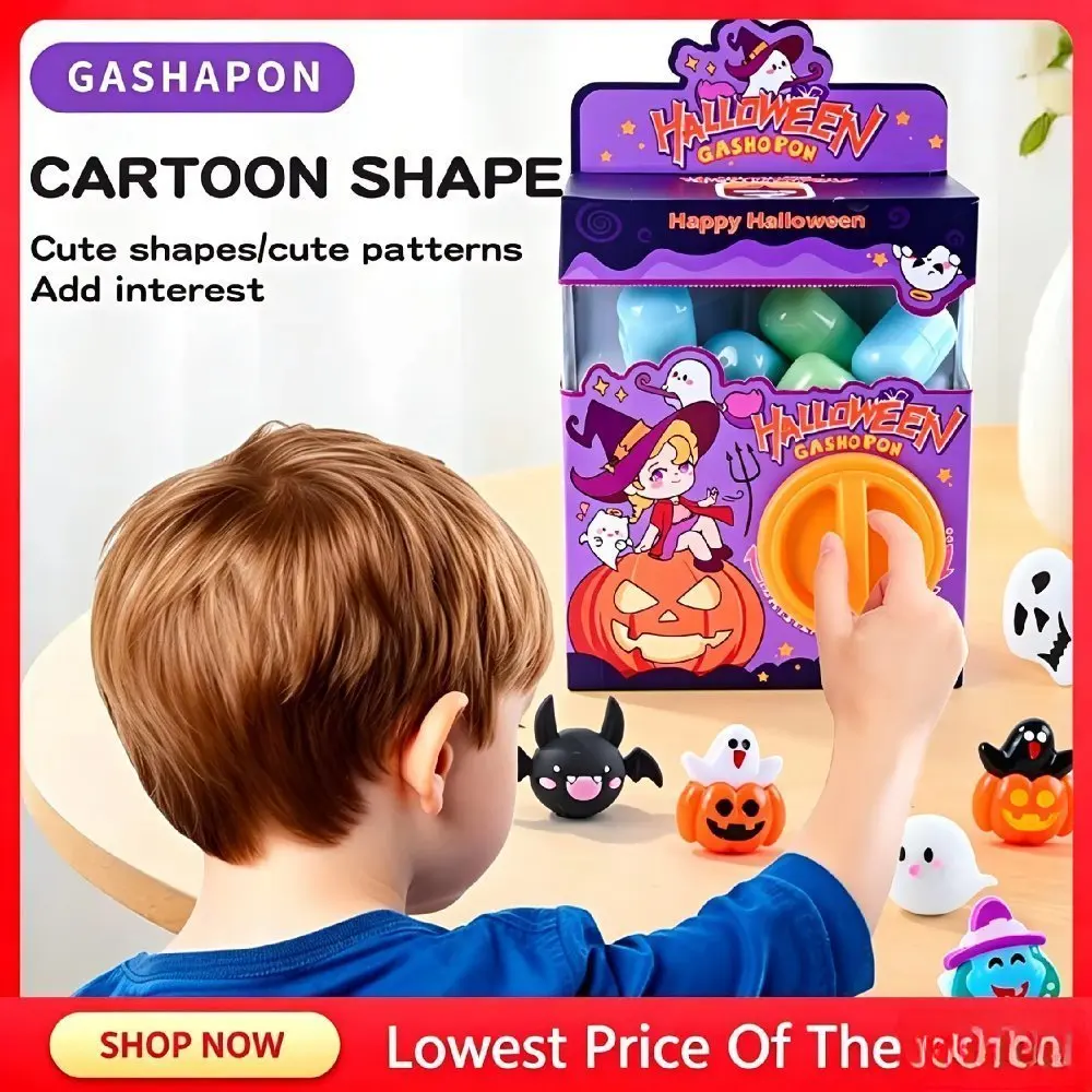 Gacha Machine Toy Halloween Claw Machines Surprise Mini Blind Box With 6pcs Random Party Favor Toys Christmas Halloween Presents
