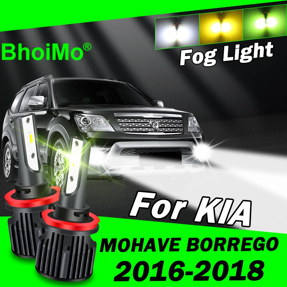 

BhoiMo Front Fog Light Lamp For KIA Mohave Borrego Led Bulb 2016 2017 2018