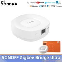 SONOFF ZBBridge-U Matter Zigbee Bridge Ultra Up to 256 Sub-devices Smart Home Hub Voice Control Via Alexa Google Smartthings
