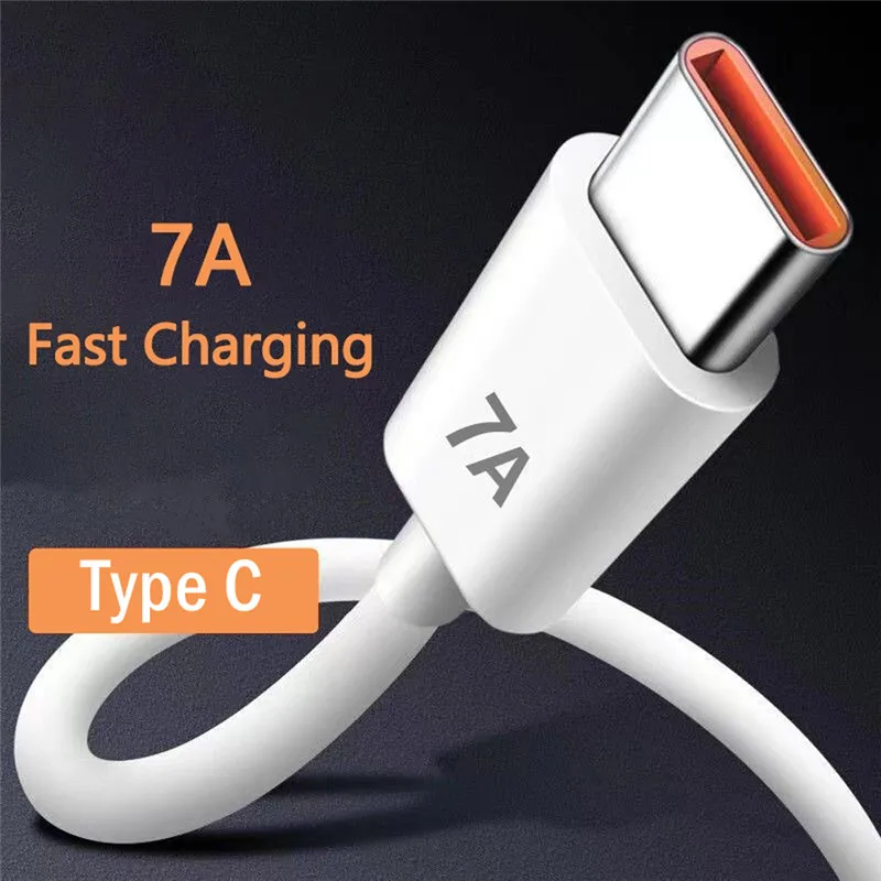 UKGO 7A Type C USB Cable Super-Fast Charge Cables for Iphone 15 Huawei Xiaomi Samsung Fast Charging USB Charger Cables Data Cord