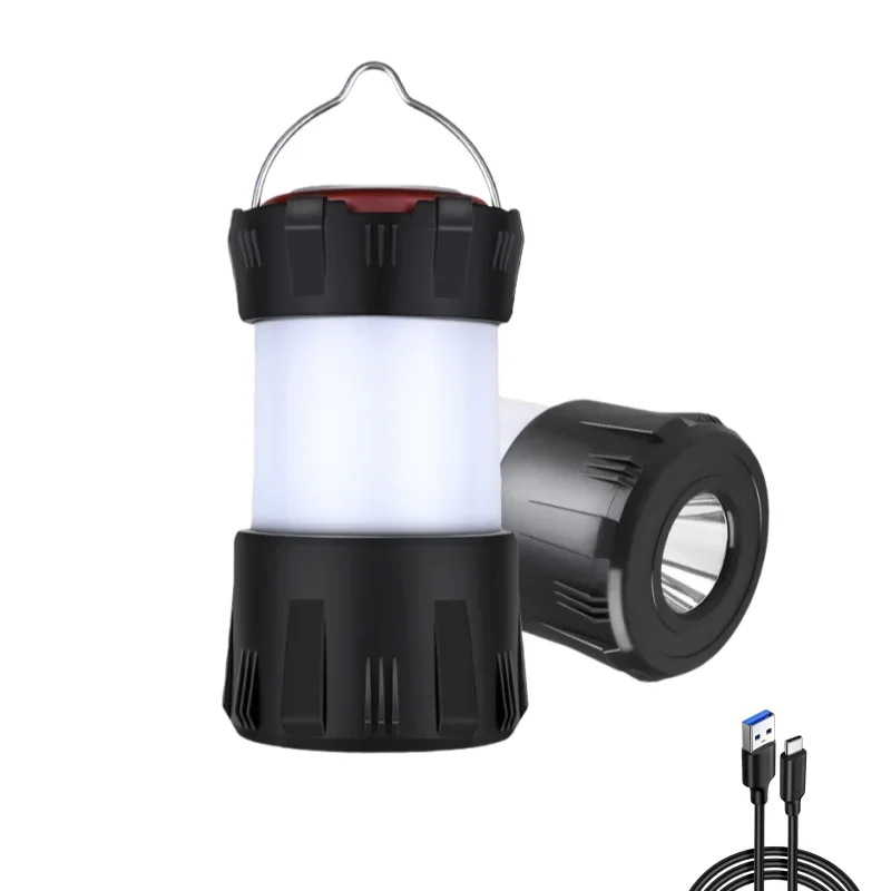 New Product Camping Lamp TYPE-C Charging Pony Lamp Outdoor Ambience LED Portable Lantern Tent Light