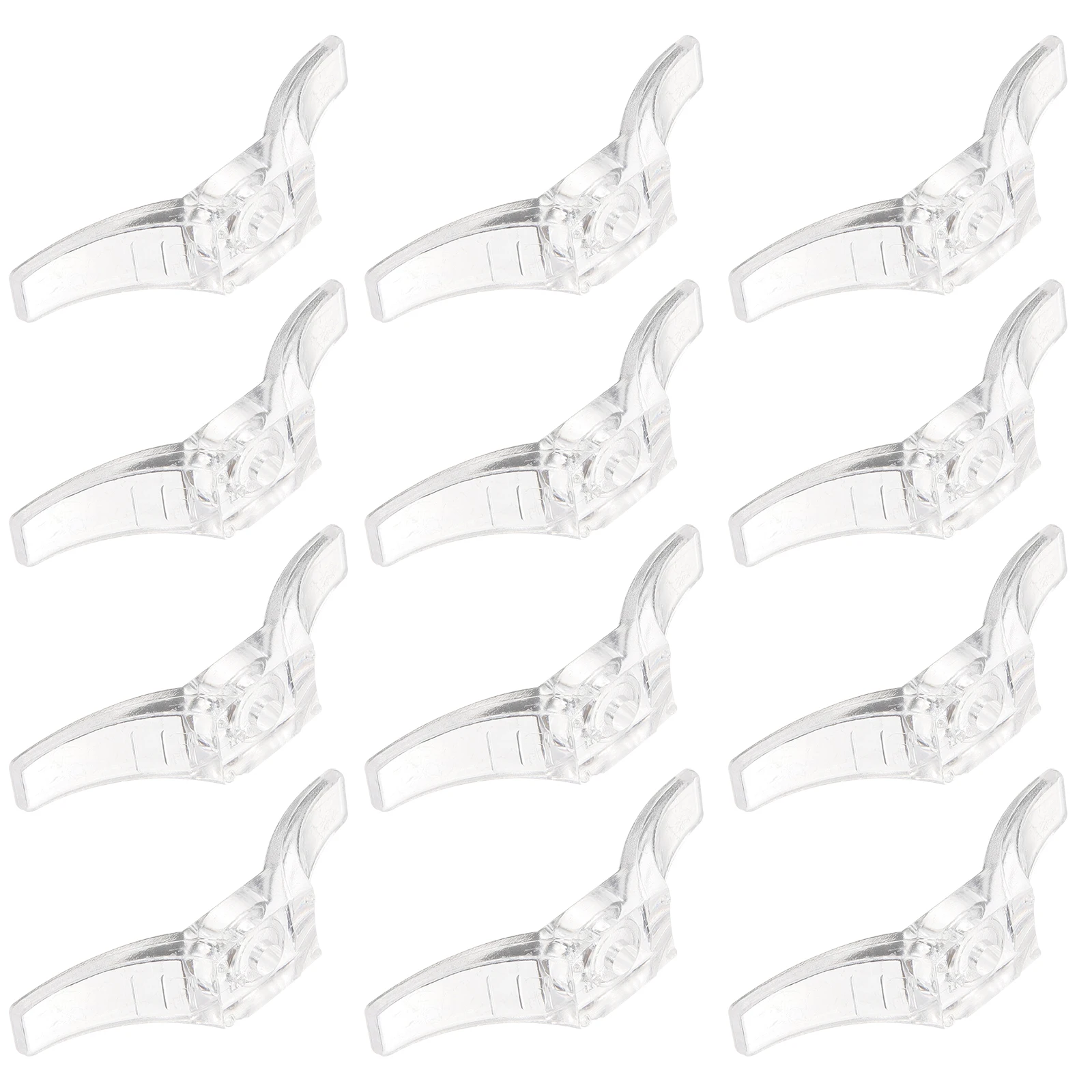 

12pcs Cord Cleats Plastic Replacement Window Blind Accessories Transparent Safety Rope Cleats For Home Office Easy Installation