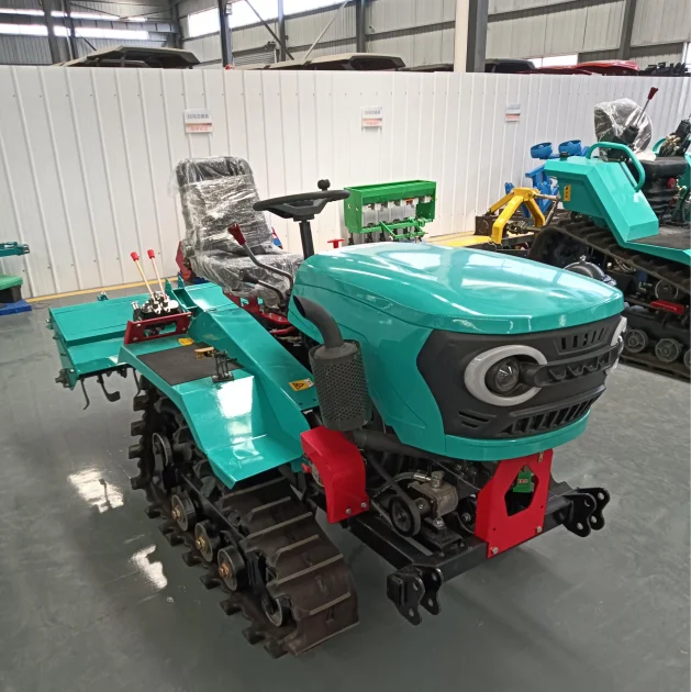 Power Agricultural Farming Multifunctional Mini Crawler Cultivator