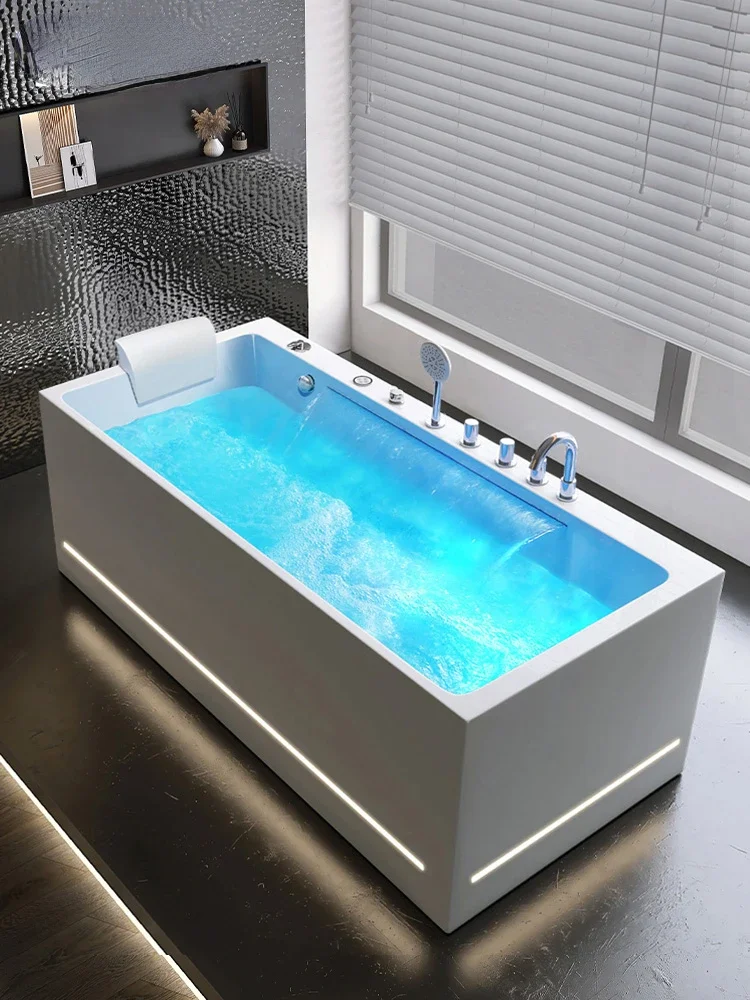

Small Apartment Massage Smart Shower Integrated Acrylic Non-Slip 1.4-1.8 M Bathtub