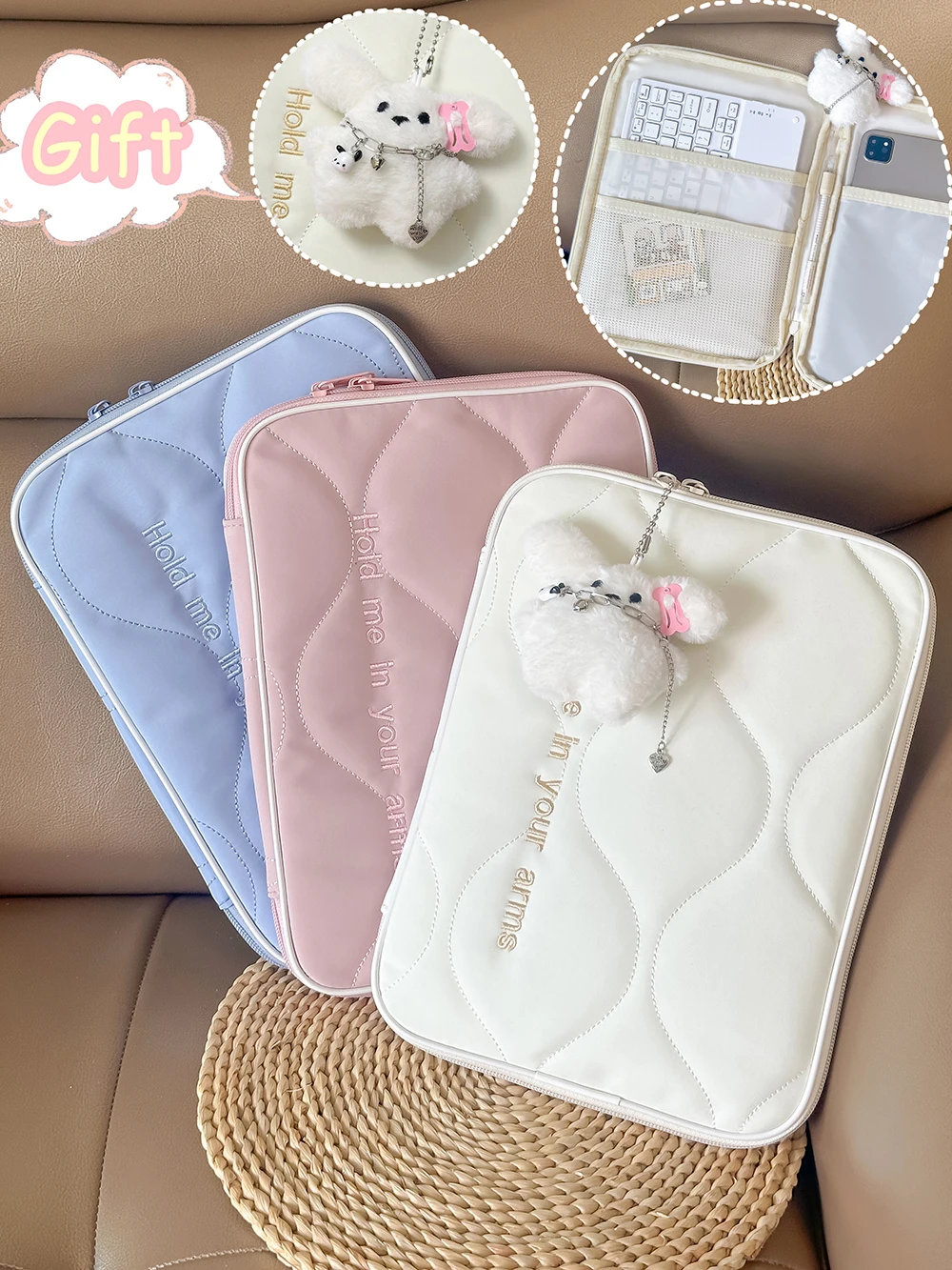 

Tablet Sleeve Bag for iPad Air 11 M3 Pro 13 M5 M4 A16 11th bag For MiPad Tab S11 S9 S8 FE + MatePad Honor Shockproof Pouch Bags