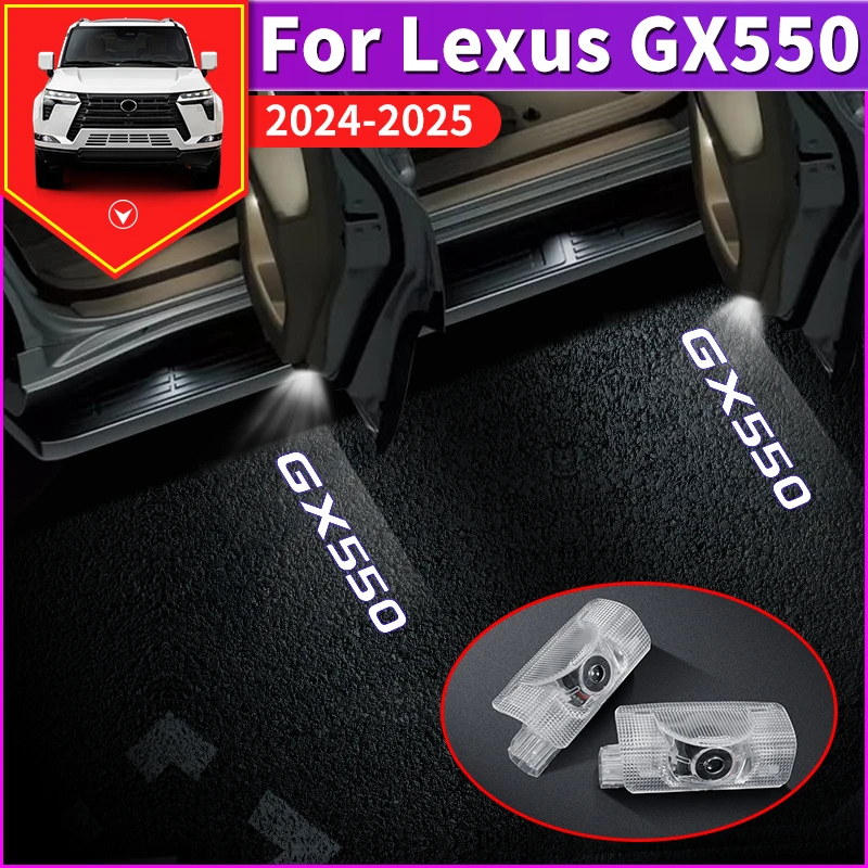 

For Lexus GX550 2024 2025 GX550h Door welcome lamp Modification Interior Upgrade Accessories Projection lamp HD Car door Light
