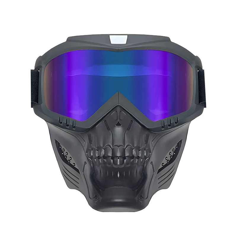 المضادة للتأثير الصيد الألوان التكتيكية نظارات قناع في الهواء الطلق CS لعبة الحرب اطلاق النار دراجة نارية قناع الجمجمة #6