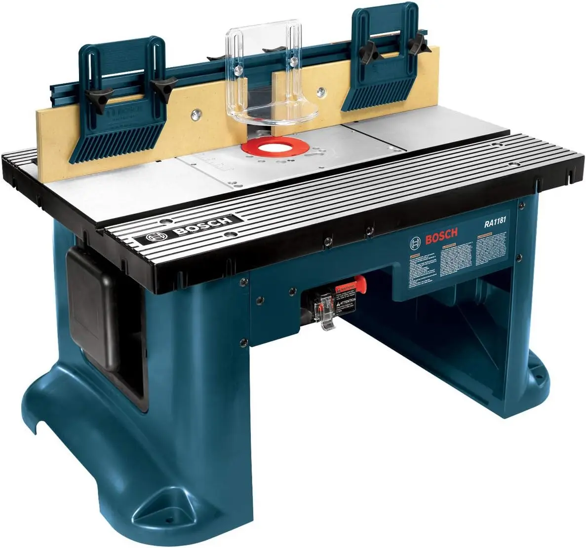 

Benchtop Router Table 27 in. x 18 in. Aluminum Top with 2-1/2 in. Vacuum Hose Port