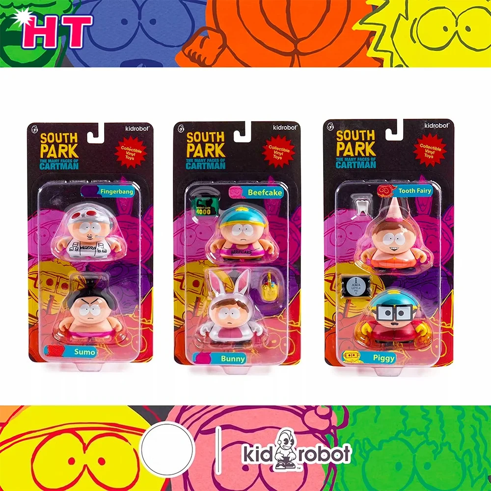 

In Stock Kidrobot 5.5cm South Park Game Character Doll Model Figures Collection Gift Retro Trendy Ornaments