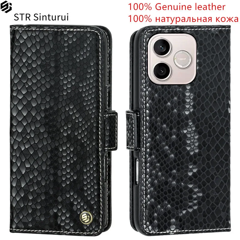 

STR Genuine relief pattern leather card Slot Wallet Cover For Honor 600 500 400 300 Ultra Pro Lite Flip shockproof phone Case