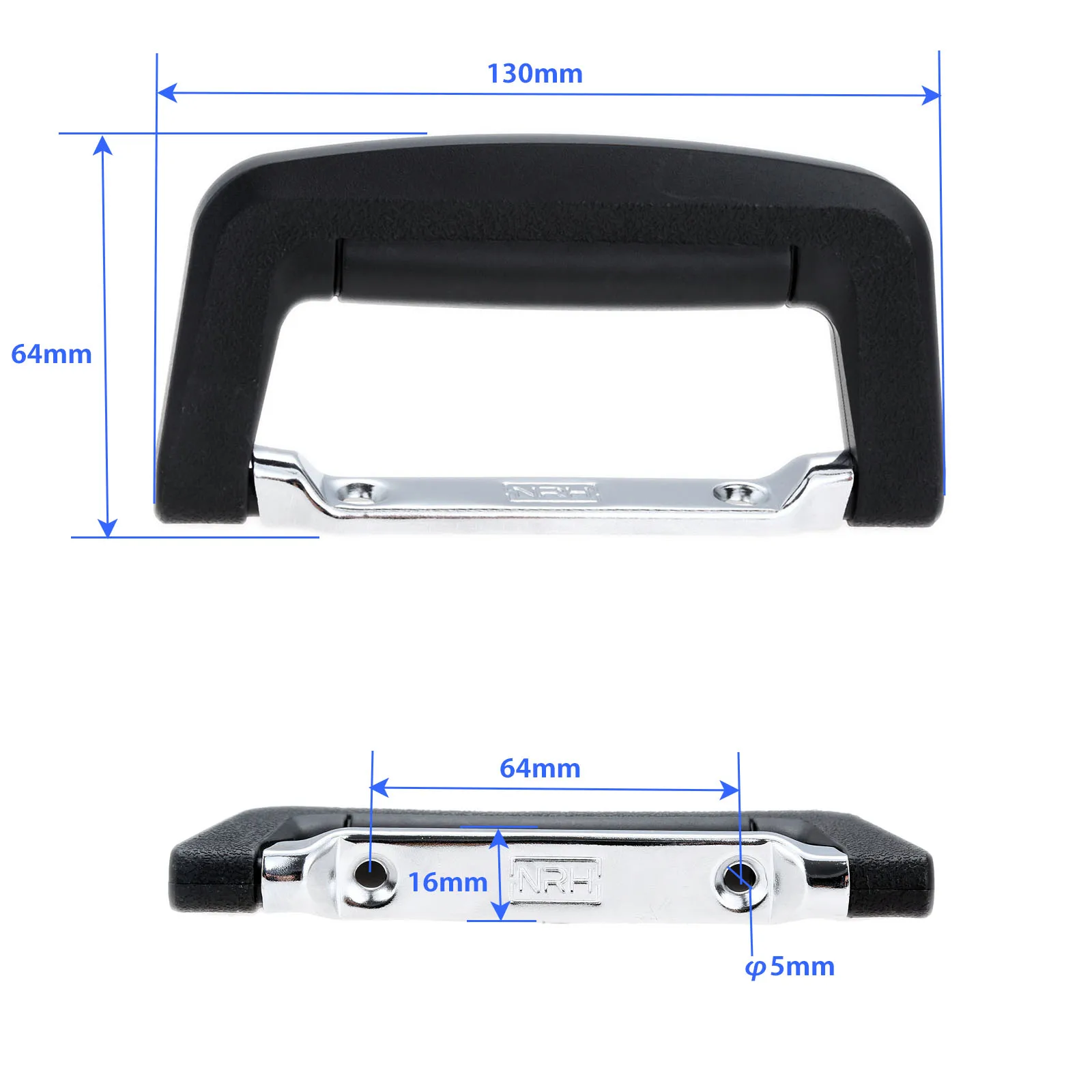 1Pc Metal Suitcase Handle Replacement Toolbox Cabinet Pull Handle Knob for Flight Case Airbox Luggage Trolley Furniture Hardware