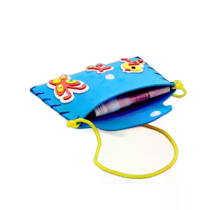Kids Sewing Craft Kit DIY Cartoon Wallet Handmade EVA Kit Educational Toys Birthday Gift For Girls Beginners 1/3/5/8PCS