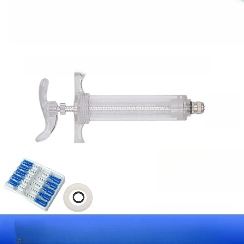 Pig, Cattle and Sheep Vaccination Syringe, Animal Drug Dispensing Feeder, Plastic Steel Injection Syringe