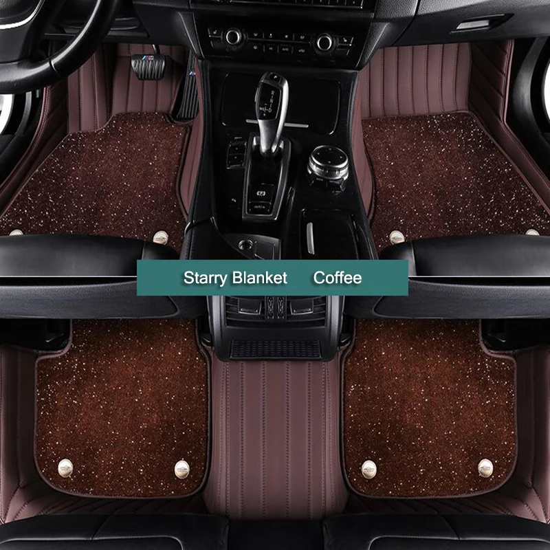 Para Citroen C4 Coupe 2004-2011 alfombras de coche de doble capa alfombrillas de Coche personalizadas accesorios de Coche revestimientos de suelo