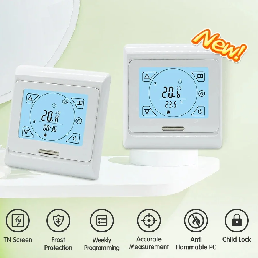 

Лидер продаж, электрический комнатный термостат, водяной газовый котел, регулятор температуры подогрева пола, программируемый обогреватель для теплого пола