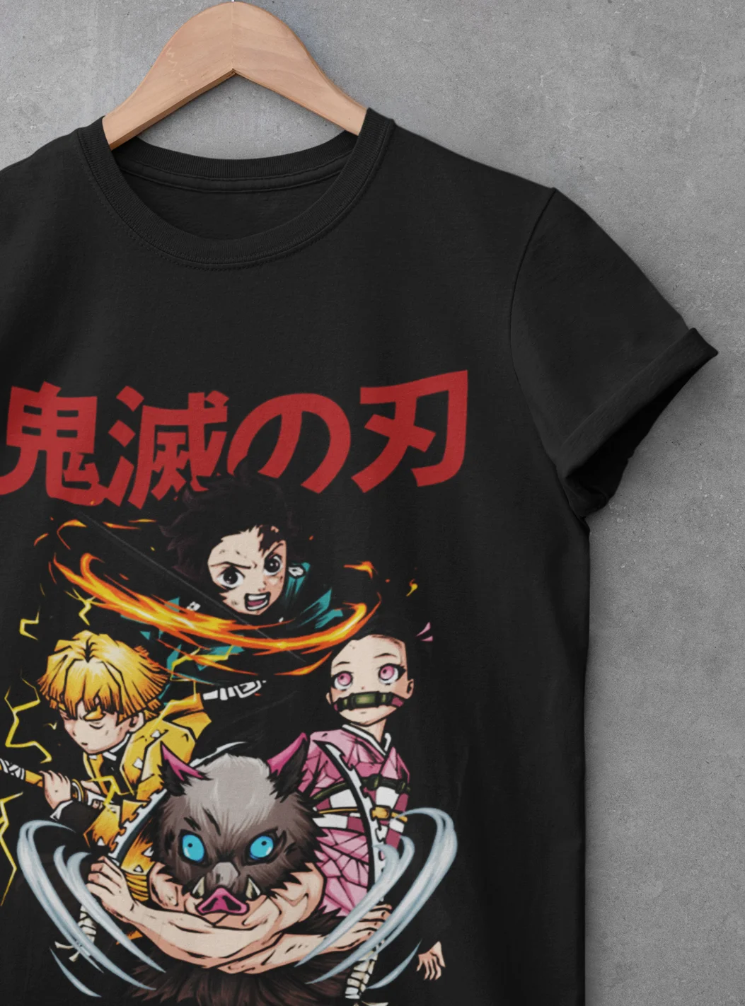 Demon Slayer Shirt, Kimetsu No Yaiba Tshirt, Tanjiro Zenitsu Nezuko Inosuke KNY