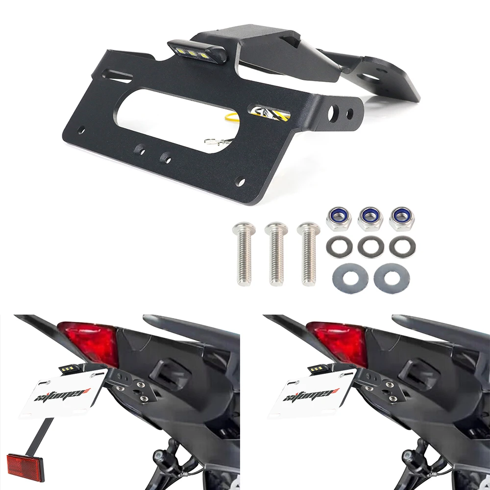 Motorcycle Fit For Triumph Tiger 660 Sport 2022-2024 Rear License Plate Holder Bracket with Light Tail Tidy Fender Eliminator