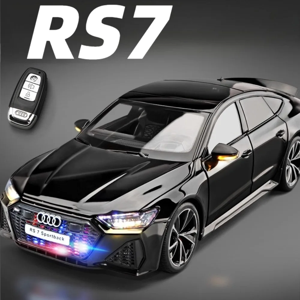 

1:18 Scale RS7 GTR Car Model Toy Alloy Diecast Music Light Doors Opened Shock Absorption Models Toys Festival Gifts for Child