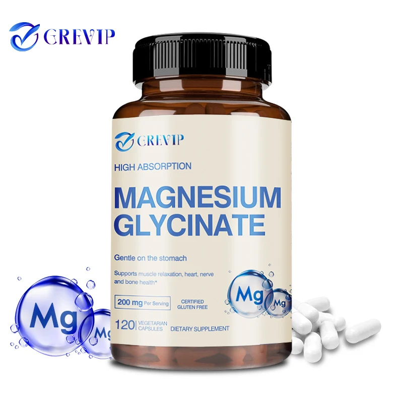 Magnesium Glycinate 200mg - Helps with Stress, Muscle, Sleep, Joints, Bones, Immune and Cardiovascular Health