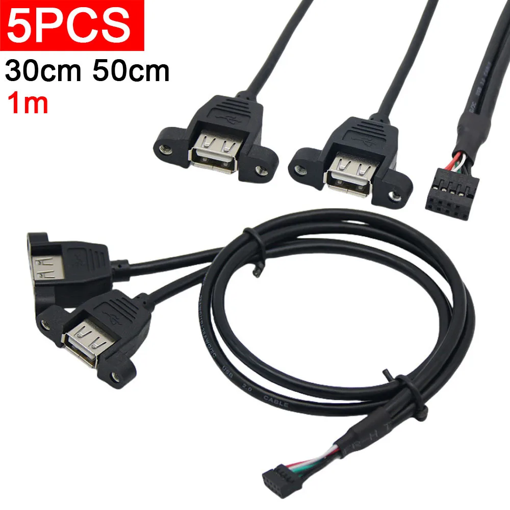 5Pcs Dupont 9-Pin 2… - image