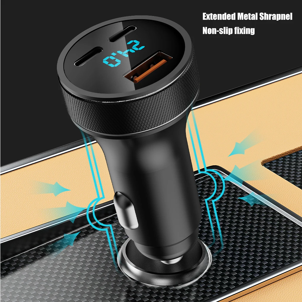 User-friendly USB Type C Phone Recharger - Convenient And Durable Safety Features Affordable Car Phone Recharger