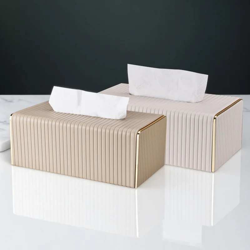 

1 Pcs Tissue Box Living Room Creative Home Paper Box Simple Bedroom Light Luxury Tea Table Desktop Decoration Storage