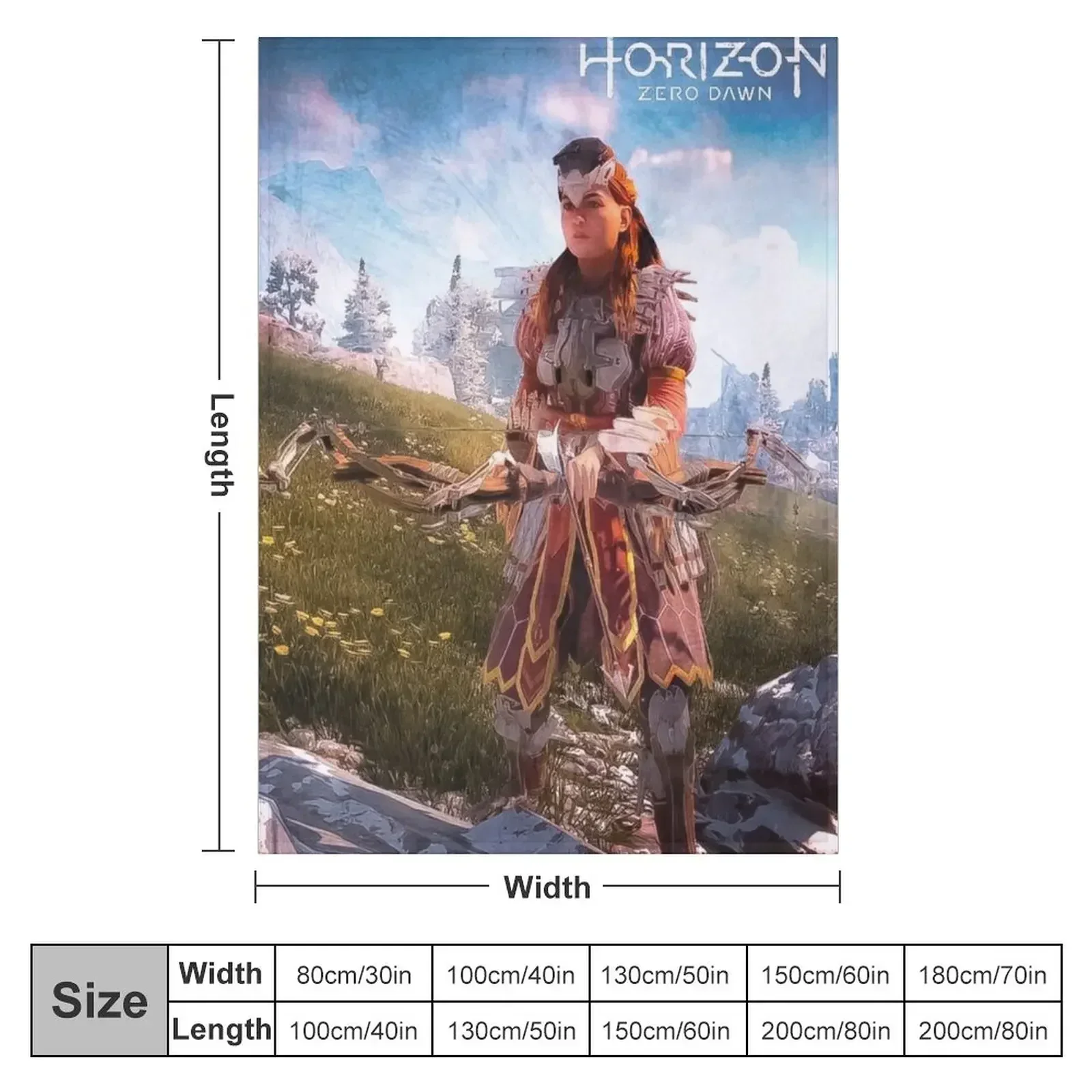 Horizon Zero Dawn Throw Blanket Weighted Beach Blankets