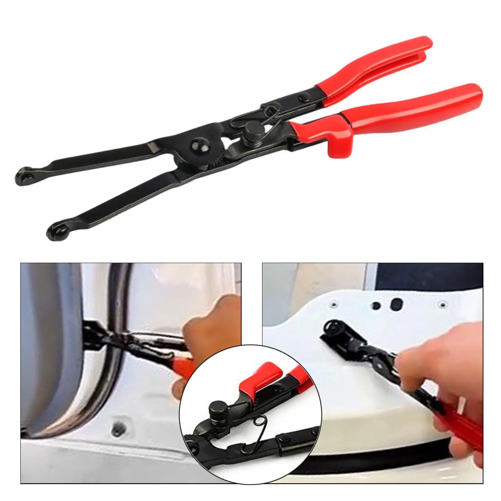 

Щипцы для снятия вешалки выхлопной трубы автомобиля, противоскользящий стальной ручной инструмент для резиновых вешалок выхлопной трубы и зажима глушителя