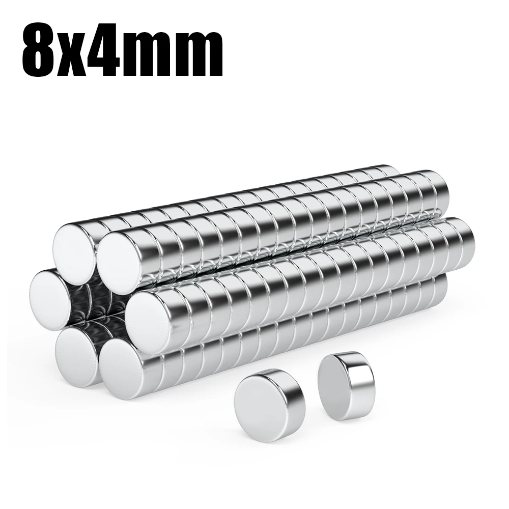 

5/10/20/50/100/200Pcs 8x4 Super Strong Magnet 8mm X 4mm Round Magnetic NdFeB Neodymium magnet N35 Powerful Disc imanes 8*4