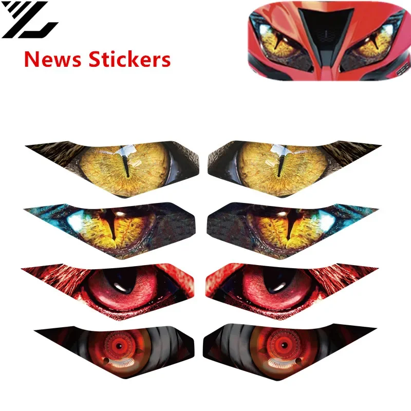 Motorcycle headlight protection sticker headlight lens model sticker For Kawasaki ninja 250 ninja300 Z250 Z300 ZX636 ZX6R ZX-6R