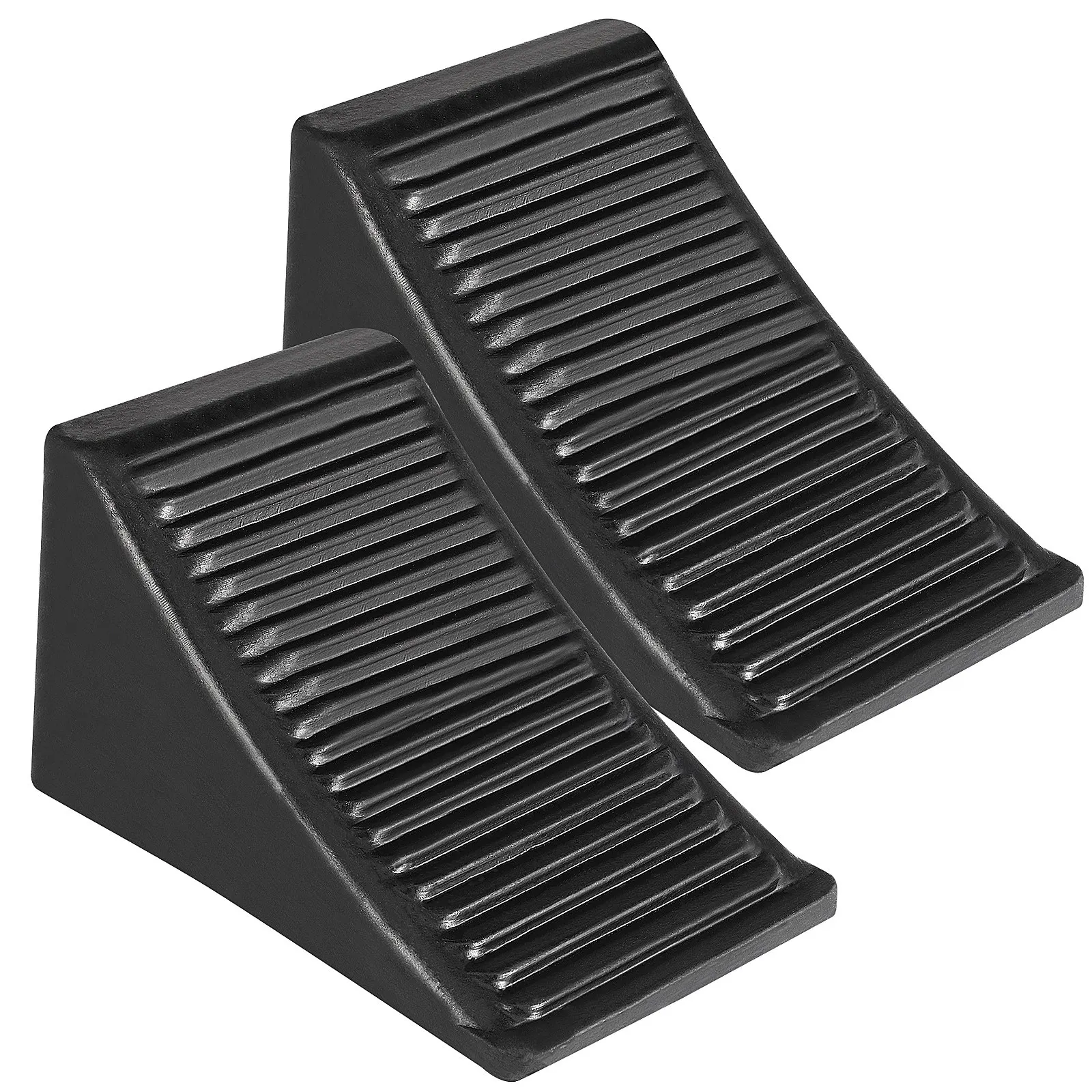 

2Pcs Heavy Duty Rubber Wheel Chocks for Rv Trailer Garage Loading Dock Tire Stopper Nonslip Vehicle Restraint