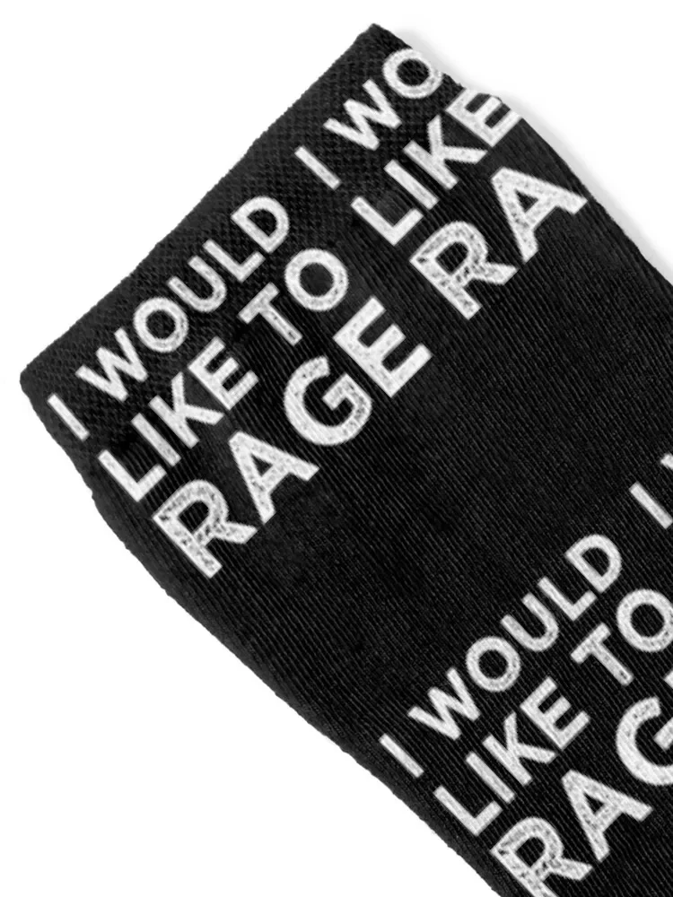 I Would Like To Rage RPG Role Play Game Tabletop Gamer Socks gifts Wholesale golf sport Boy Child Socks Women's