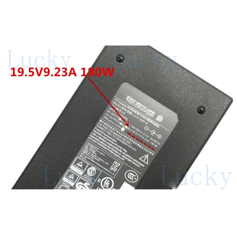f   FOR Hasee 180W Zhanshen Z7-KP7SC KP7GS Notebook  Z8-DA5NP Power Adapter