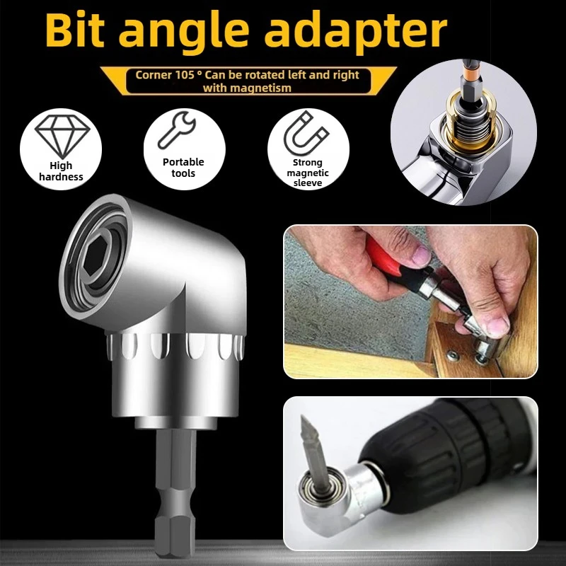 Multi Functional and Convenient Zinc Alloy Turning Screwdriver Short Version Turning Screwdriver 105 Degree Corner hardware Tool