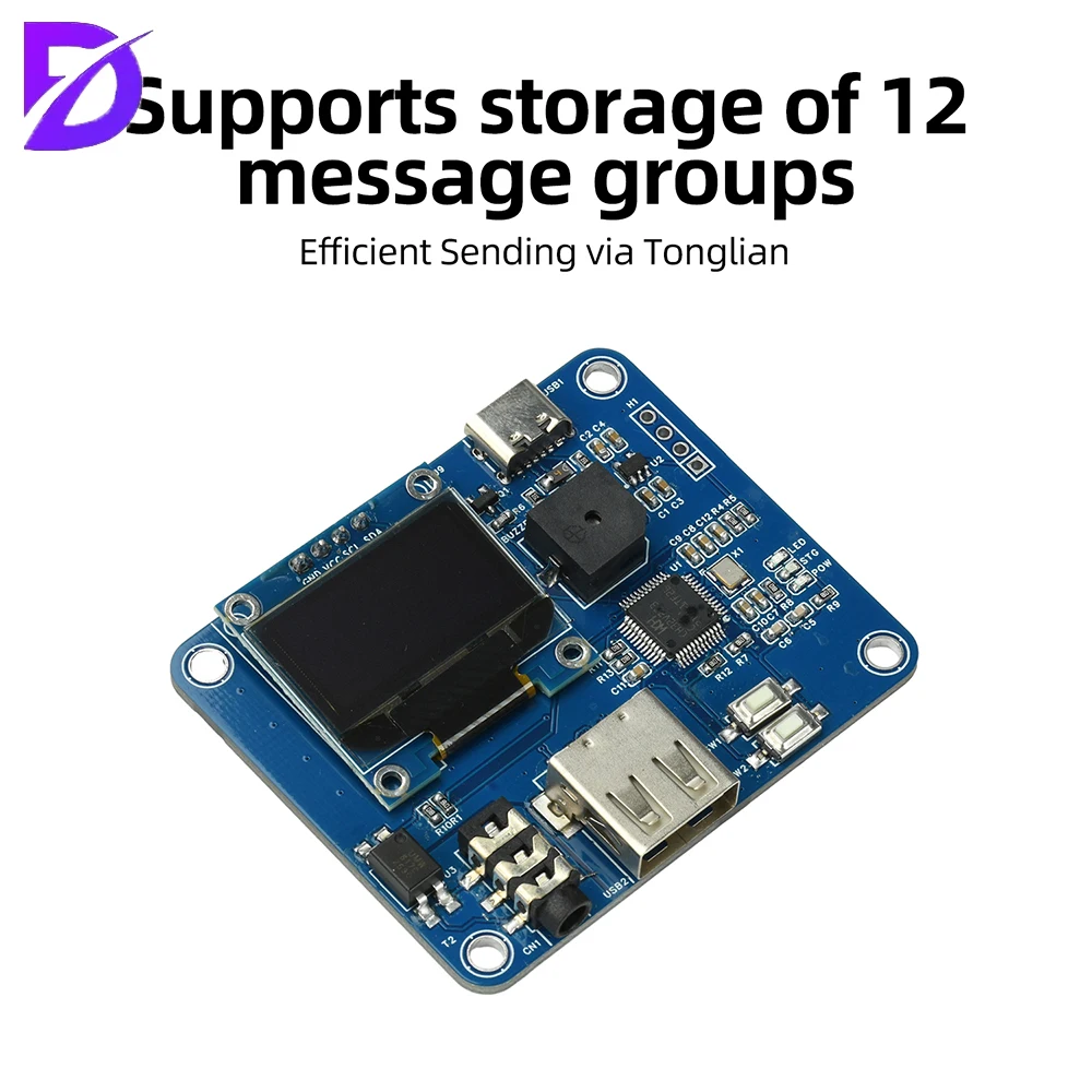 CW Electronic Key Controller 0.96 Inch OLED display CW Practice Morse Code Keyboard Electronic Keyboard Type C Interface