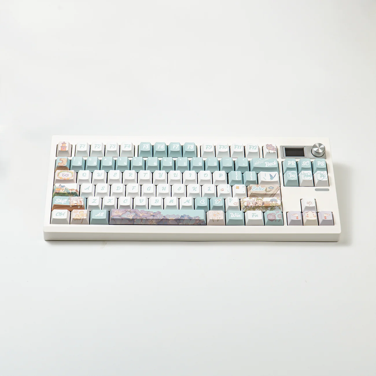 

Cute 140 Keys Frieren Keycaps PBT Key Cap Dye-Sub Backlit Keycaps Anime Key Caps for Alice/ANSI 61 68 75 87 104 108 Keyboard