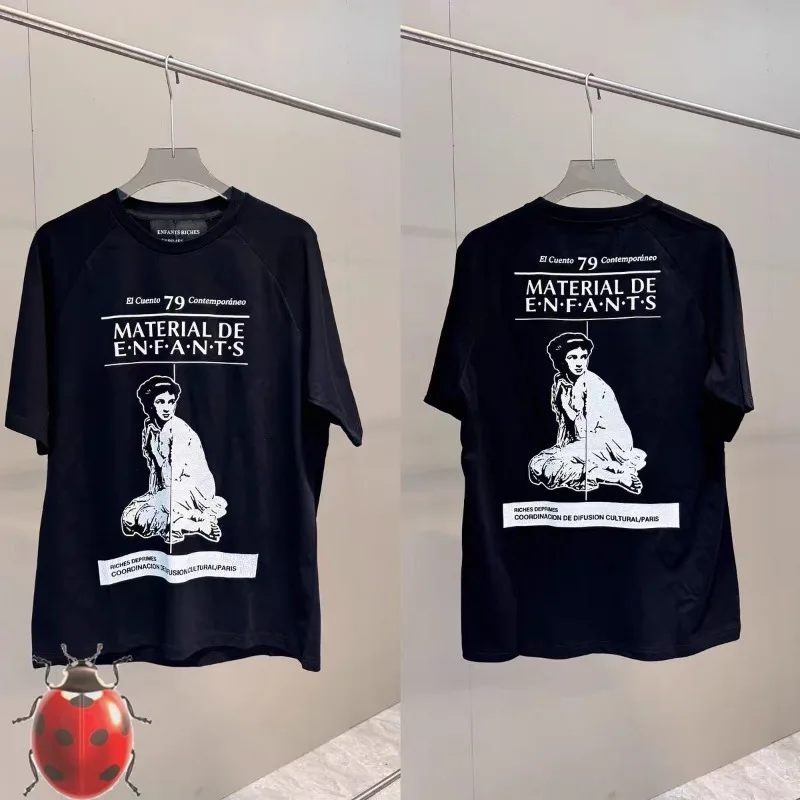 

Double Cracked Sketch Female Print Enfants Riches Deprimes T Shirt Men Women 1:1 Best Quality Oversize ERD Casual T-Shirt Tops