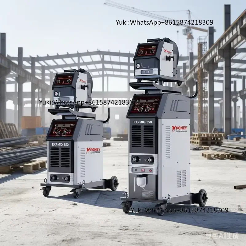 New Poney Digital IGBT Inverter Mig-350A with Water Cooling Function Industrial Welder 3-in-1 Hollow Electrode 15kg Welding