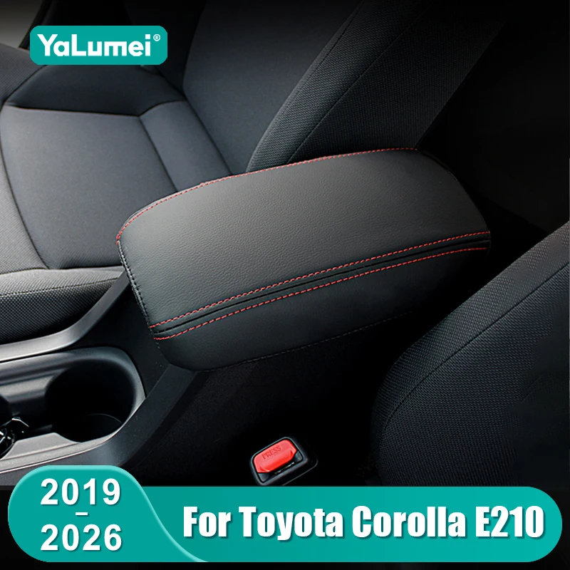 Für Toyota Corolla E210 2019 2020 2021 2022 2023 2024 2025 2026 Hybrid Leder Auto Armlehnenbox Schutzabdeckung Zubehör