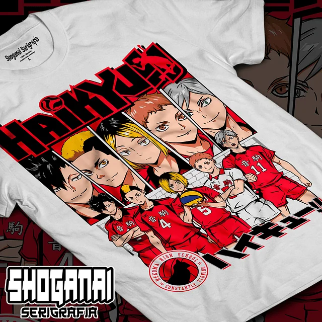 Nekoma - HAIKYUU! Unisex Anime T-Shirt 100% Cotton Manga Tee