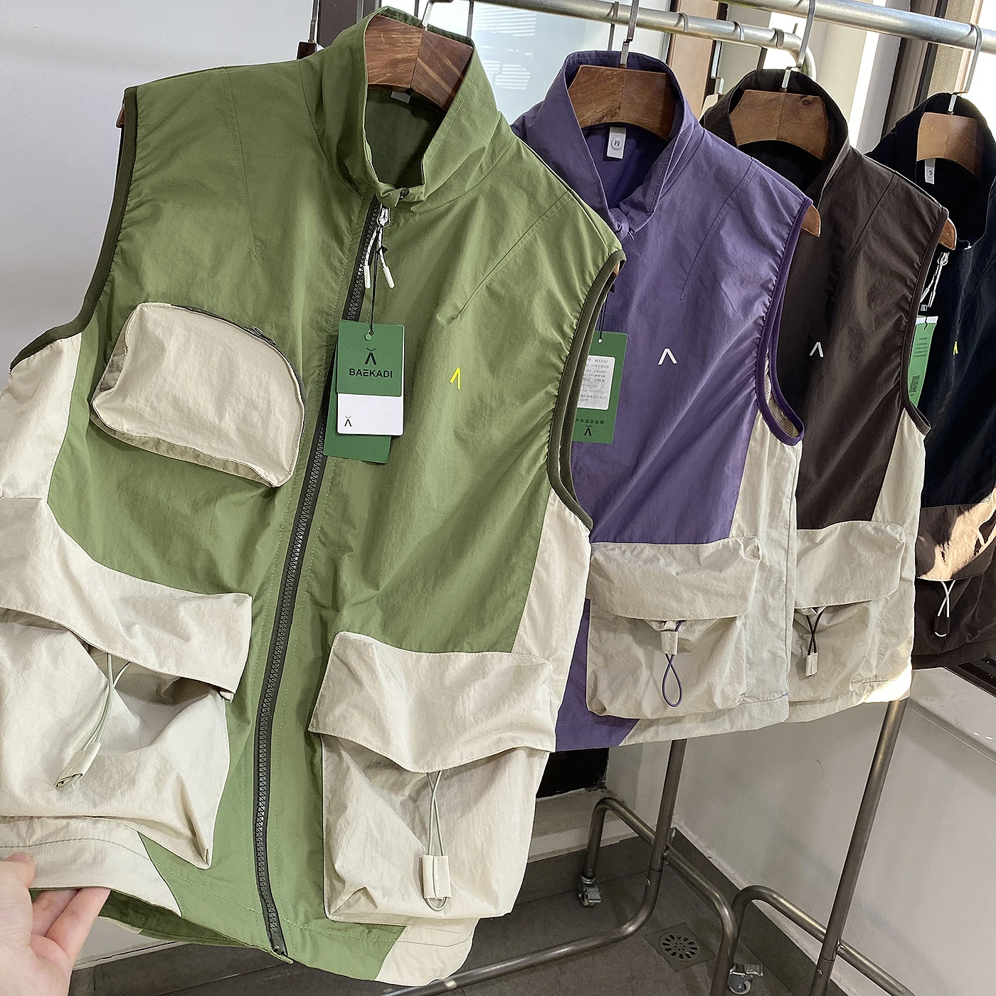 

Легкий функциональный рабочий жилет для активного отдыха серии Mountain Heavyweight, летняя коллекция Hong Kong Line