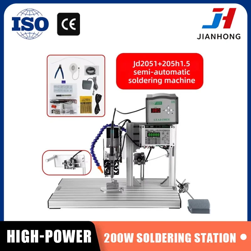 150W/200W Soldering Station USB/DB/DC/Aviation Plugs Motor Wiring Desoldering Iron Tool Kit with Stand And Soldering Accessories