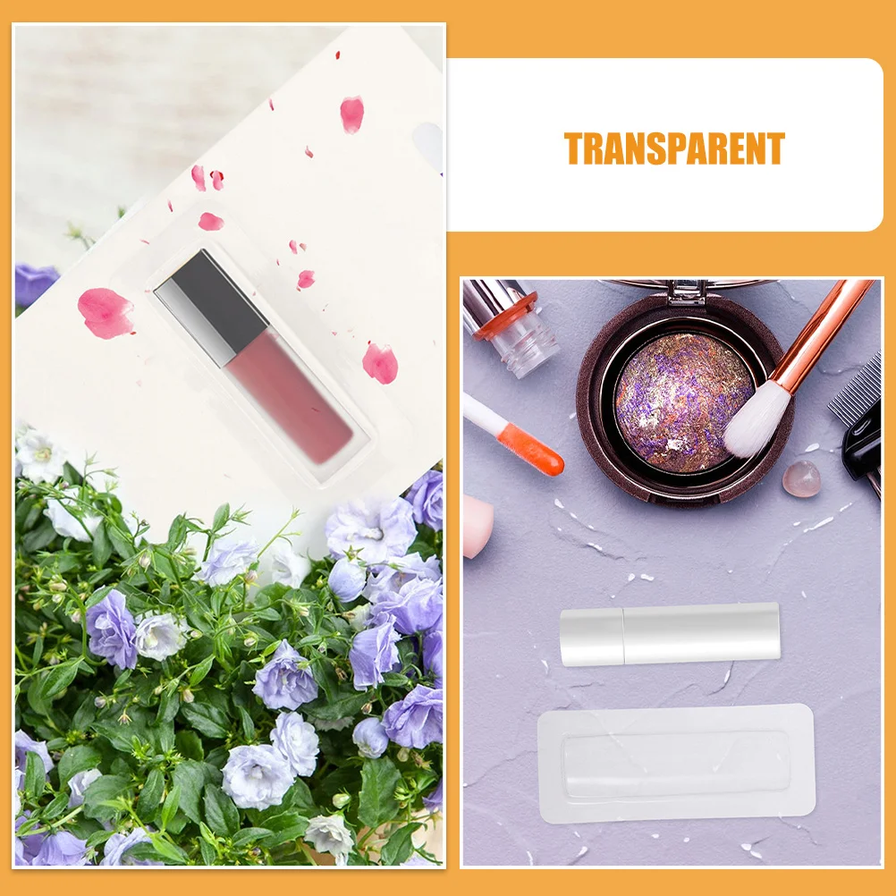 25 قطعة من حامل بطاقات المال البلاستيكية الشفافة، حافظات بلسم الشفاه، منظم شفاف متعدد الأغراض لحامل بطاقات المال الأساسية