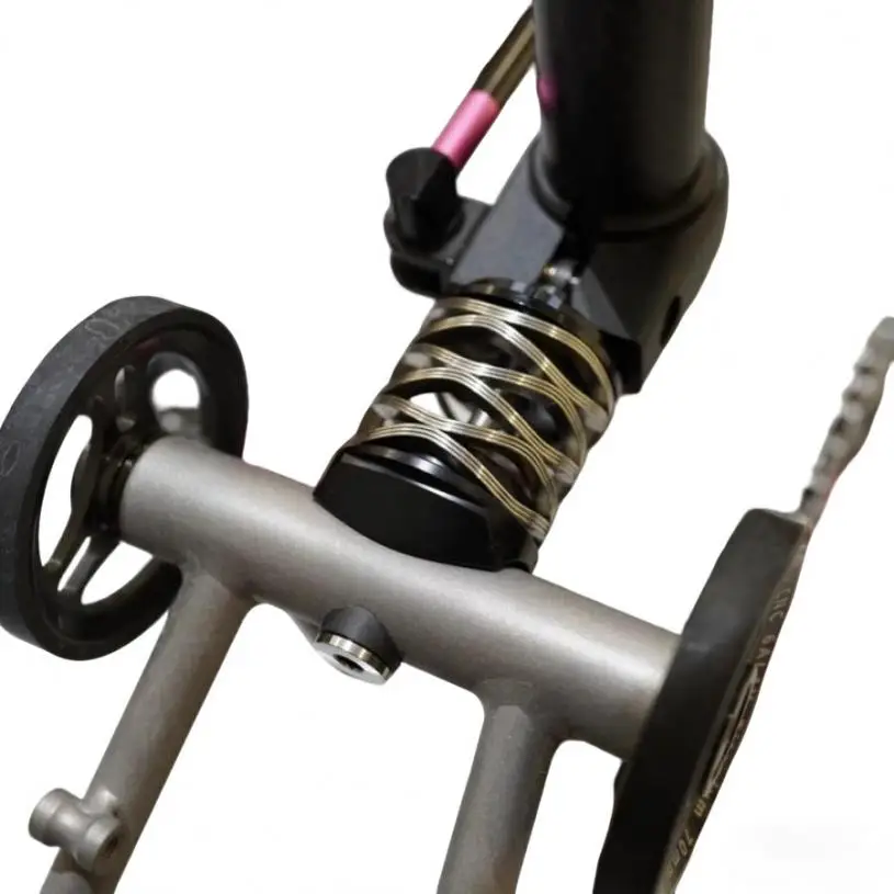 Litepro Für Brompton T/Pline Faltrad Hinten Stoßdämpfer Klapp Fahrrad Titan Achse Upgrade Federung – Detail 9