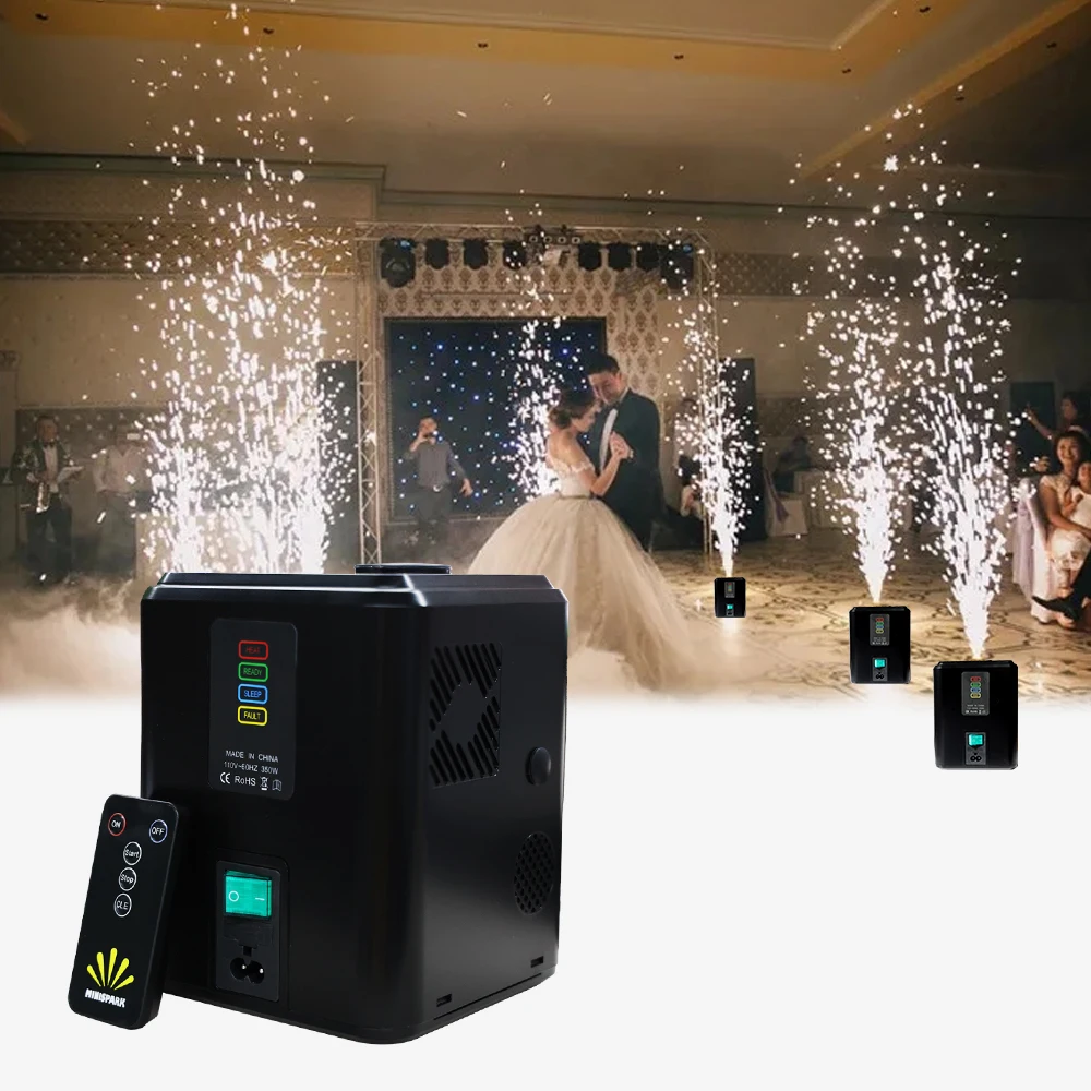 

350W Mini Cold Spark Machine Remote Control Stage Equipment 3Meters DJ Flower Spraying Machine for Event Show Disco Party