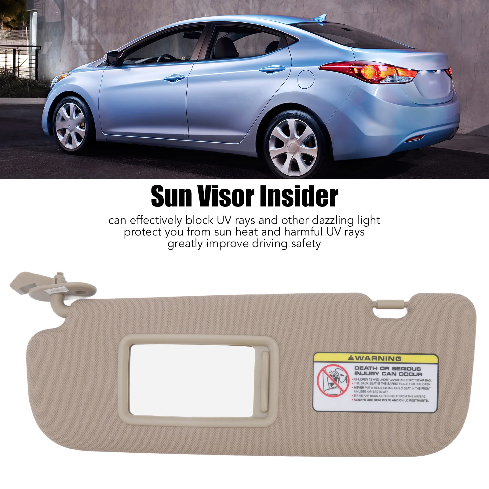 حاجب شمس داخلي بيج للسيارة ، ظلة شمس داخلية ، بديلة لإلنترا من من من من من من من الداخل ، 852103X000TX ، 1
