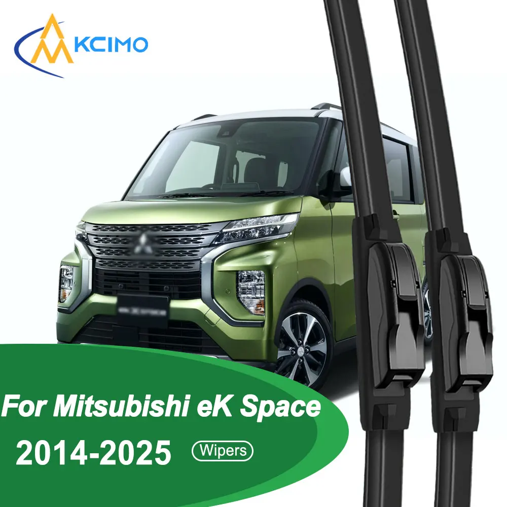 

For Mitsubishi eK Space 2014-2025 Front Windshield Wiper Blades 2pcs Slient Rain Windscreen Window Accessories