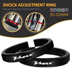 For Yamaha V MAX V-MAX VMAX 1200 1700 1985-2007 Motorcycle Adjustment Shock Absorber Auxiliary Rubber Ring CNC Fit 30MM-52MM